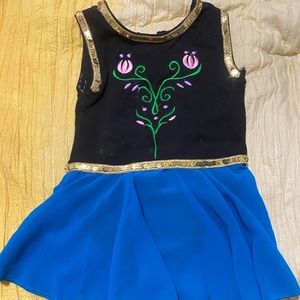 Anna Frozen leotard skate dress size 3-4